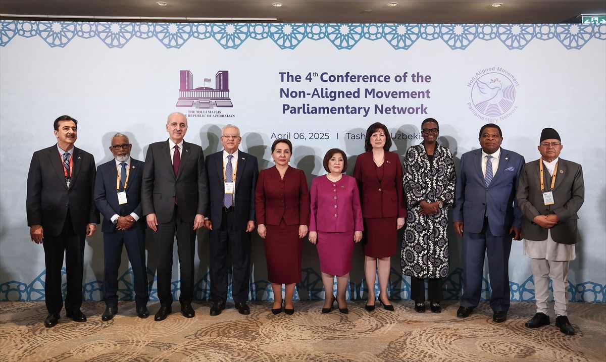 TBMM Başkanı Numan Kurtulmuş, Özbekistan'ın başkenti Taşkent'te düzenlenen Parlamentolar Arası...