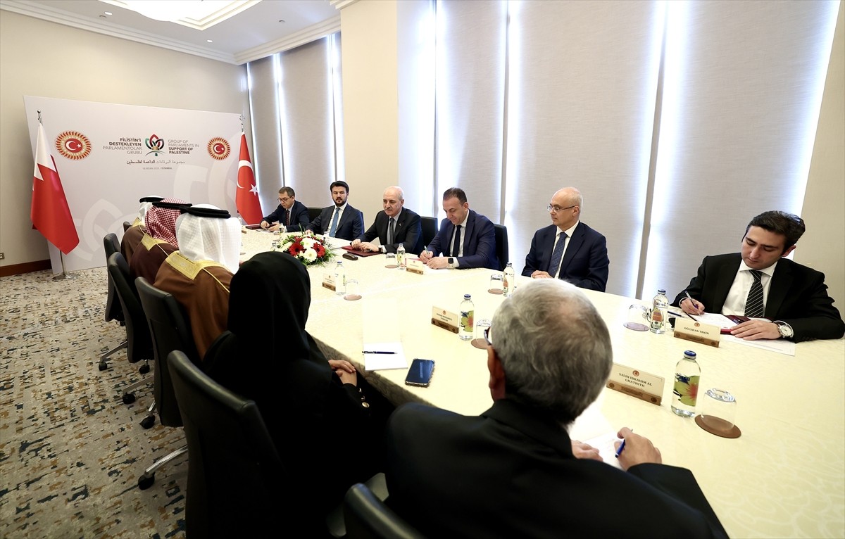 TBMM Başkanı Numan Kurtulmuş, "Filistin'i Destekleyen Parlamentolar Grubu Toplantısı" kapsamında...