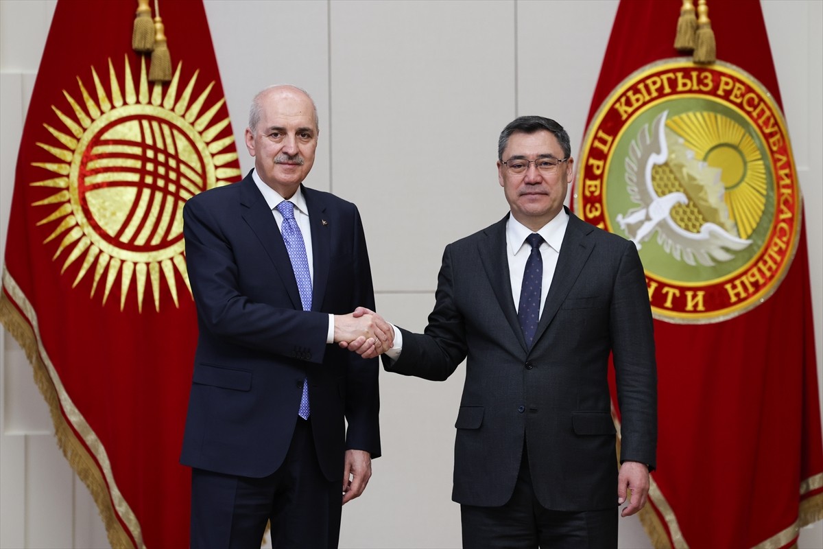 TBMM Başkanı Numan Kurtulmuş, resmi ziyaret gerçekleştirdiği Kırgızistan'ın başkenti Bişkek'te...