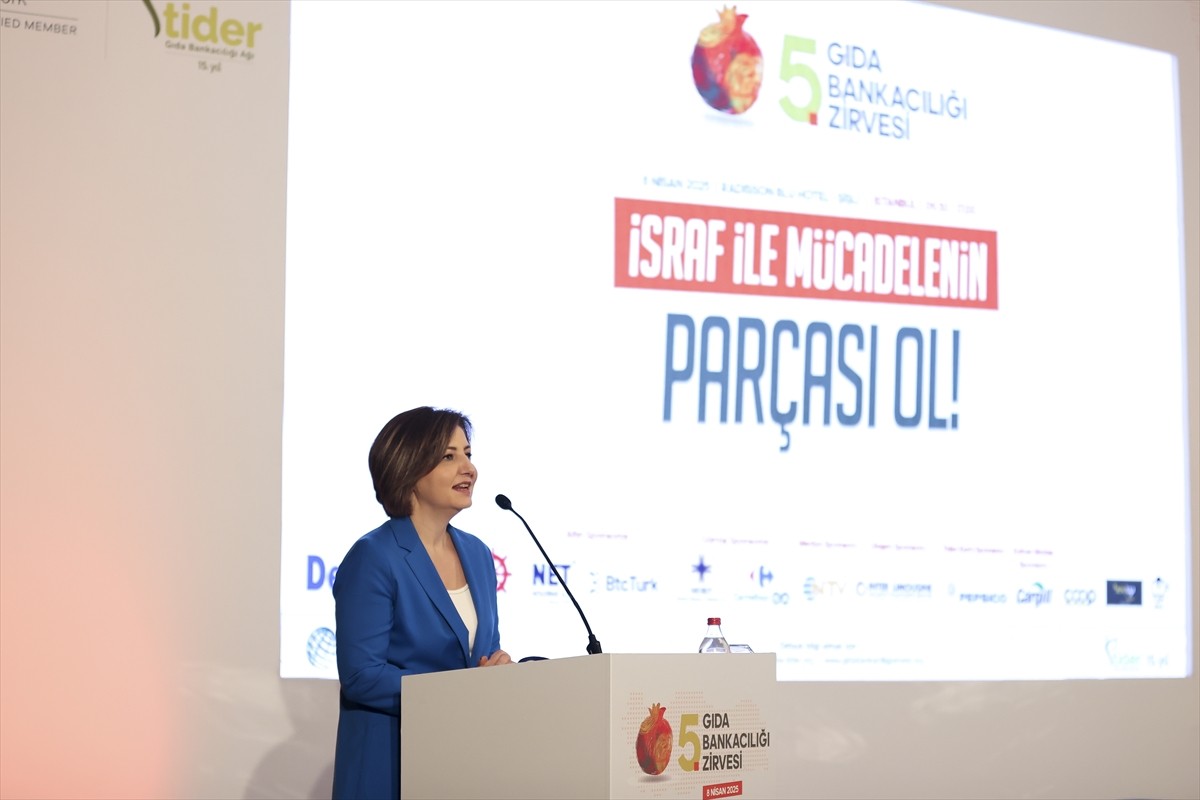 Temel İhtiyaç Derneği (TİDER) Başkanı Hande Tibuk, TİDER tarafından düzenlenen 5. Gıda Bankacılığı...