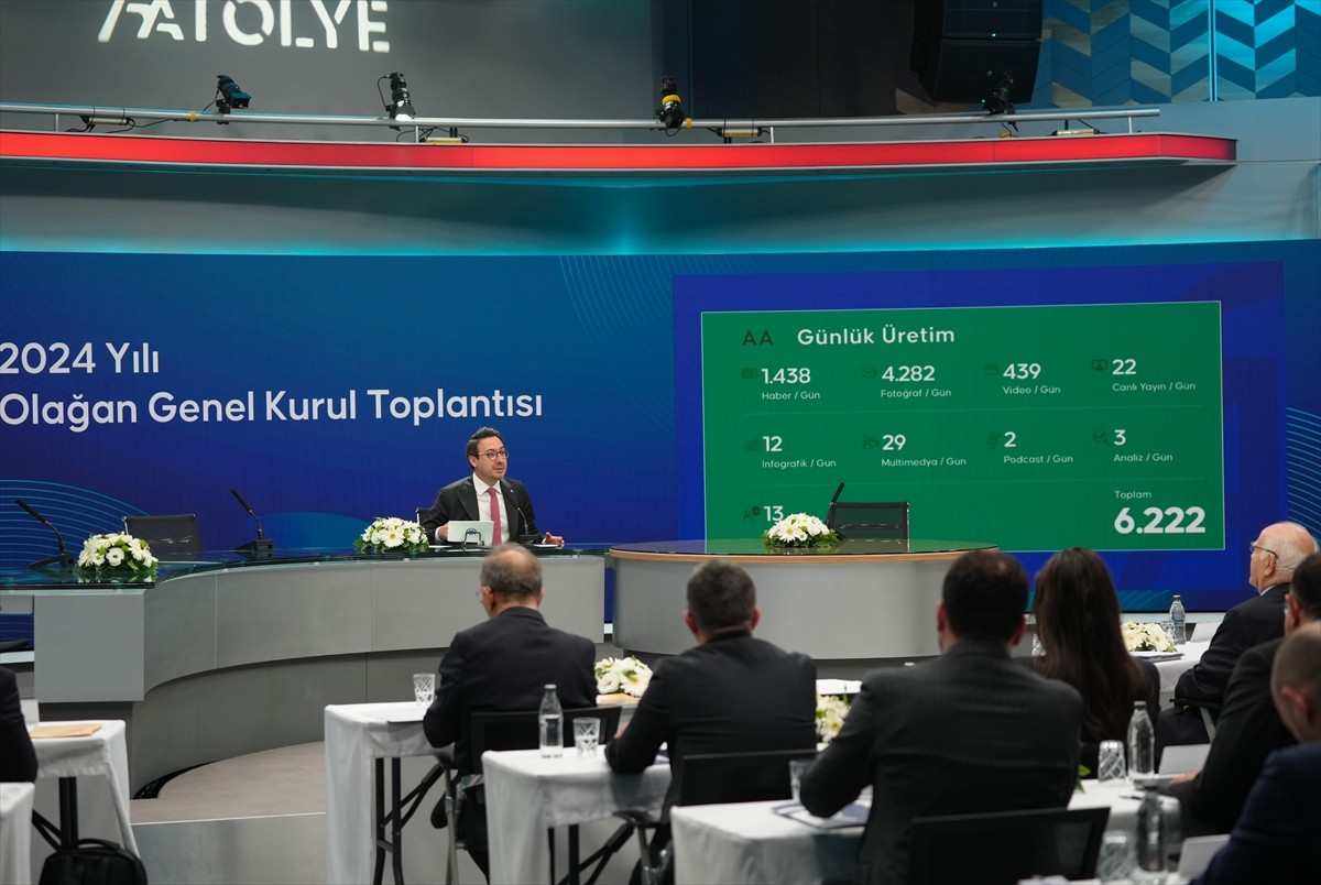 Anadolu Ajansı (AA) 2024 Yılı Olağan Genel Kurul Toplantısı, Ankara'daki Genel Müdürlük binasında...