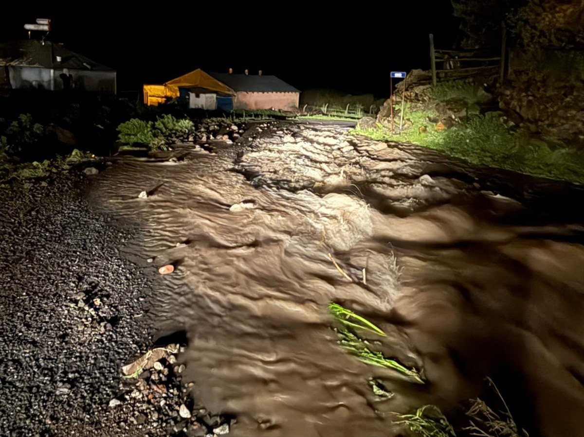 Ardahan'da sağanak sonrası meydana gelen sel nedeniyle 2 köyde hasar oluştu.