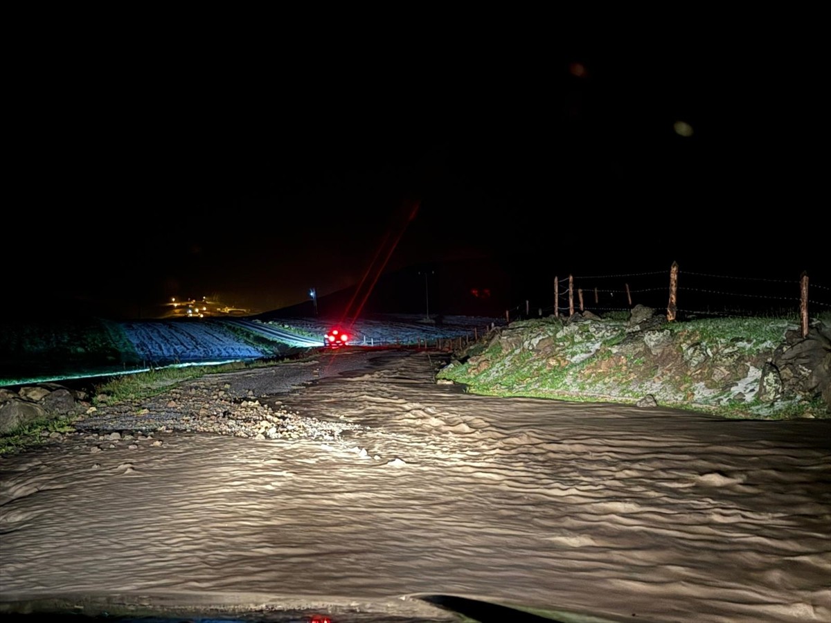Ardahan'da sağanak sonrası meydana gelen sel nedeniyle 2 köyde hasar oluştu.