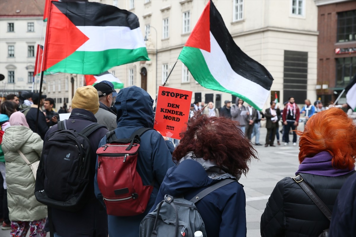 Avusturya'nın başkenti Viyana'da, "büyük felaket" olarak tanımlanan Nekbe'nin 77'inci yılı...