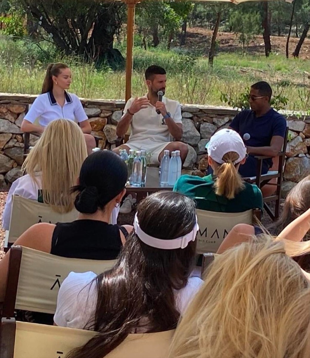 Dünyaca ünlü tenisçi Novak Djokovic ile Oscar Ödüllü aktör Eddie Redmayne Muğla'nın Bodrum...