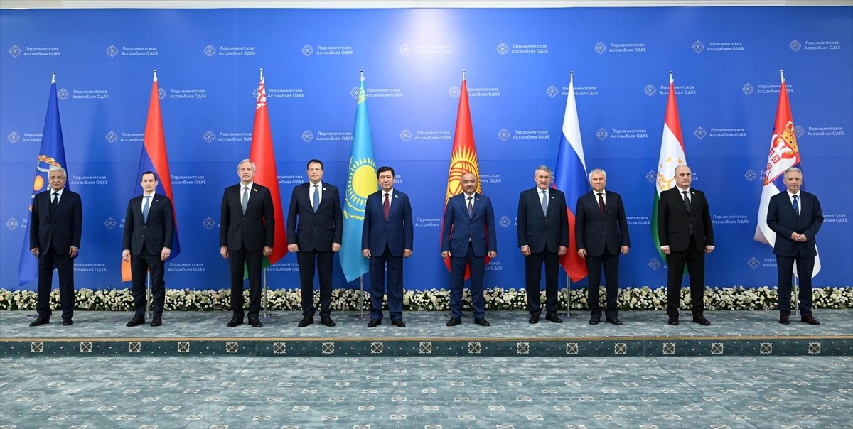 Kırgızistan'ın başkenti Bişkek'te, Kolektif Güvenlik Anlaşması Örgütü (KGAÖ) Parlamenterler...