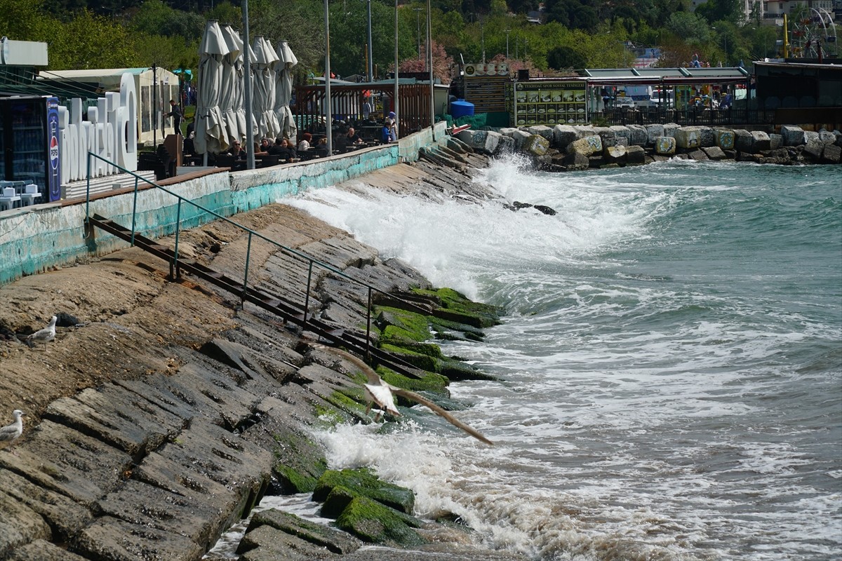 Marmara Denizi'nde 5 gündür etkili olan poyraz, Tekirdağ'da deniz ulaşımında aksamalara neden...
