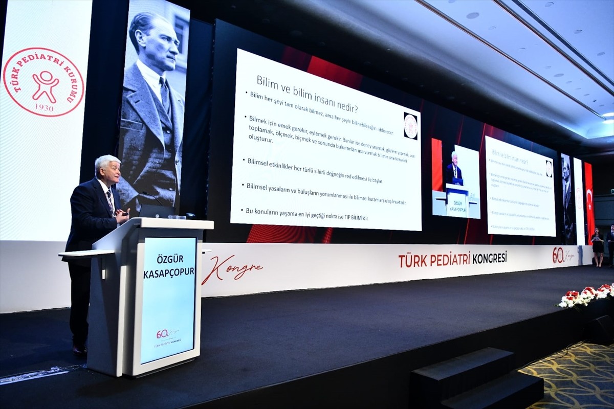 Türk Pediatri Kurumu Derneği tarafından bu yıl 60'ıncısı düzenlenen Türk Pediatri Kongresi'nde...