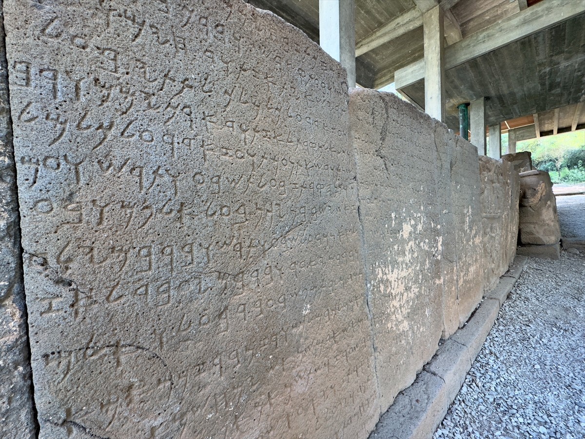 Türkiye'nin ilk açık hava müzesi olan Osmaniye'deki Karatepe Aslantaş Açık Hava Müzesi'ndeki...