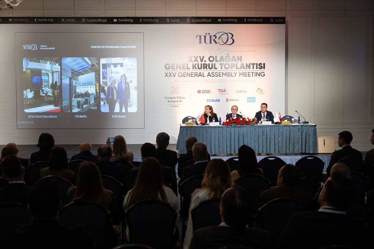 Türkiye Otelciler Birliği (TÜROB) Başkanı Müberra Eresin, 25'inci Olağan Genel Kurul...
