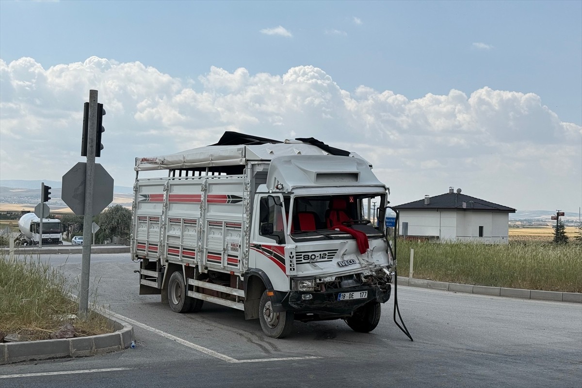 Ankara'nın Çubuk ilçesinde, büyükbaş hayvan yüklü kamyonet ile minibüsün çarpıştığı kazada 3 kişi...