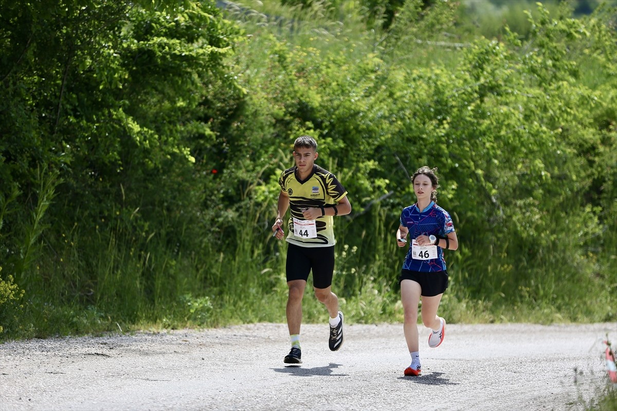 Bursa'nın Keles ilçesinde, Türkiye Oryantiring Federasyonu tarafından düzenlenen milli takım...