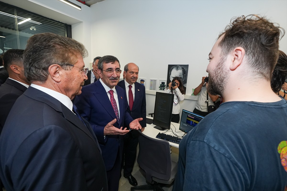 Cumhurbaşkanı Yardımcısı Cevdet Yılmaz, Kuzey Kıbrıs Türk Cumhuriyeti'nin (KKTC) Güzelyurt...