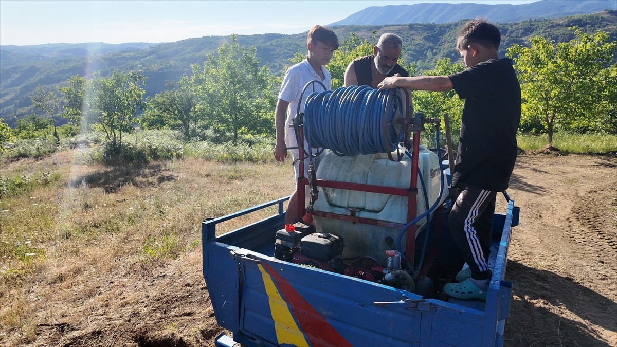 Düzce'nin Yığılca ilçesinde çıkan örtü yangını, ekiplerin ve vatandaşların müdahalesiyle kontrol...