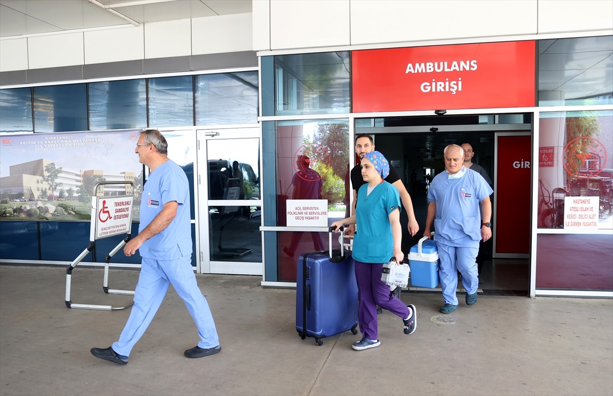 Kırklareli'nde beyin ölümü gerçekleşen 58 yaşındaki kişinin bağışlanan organları, 3 hastaya...