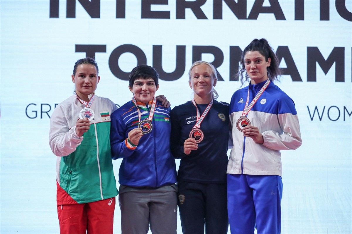 Kocaeli'de düzenlenen Uluslararası Yaşar Doğu, Vehbi Emre ve Hamit Kaplan Güreş Turnuvası'nın 2....