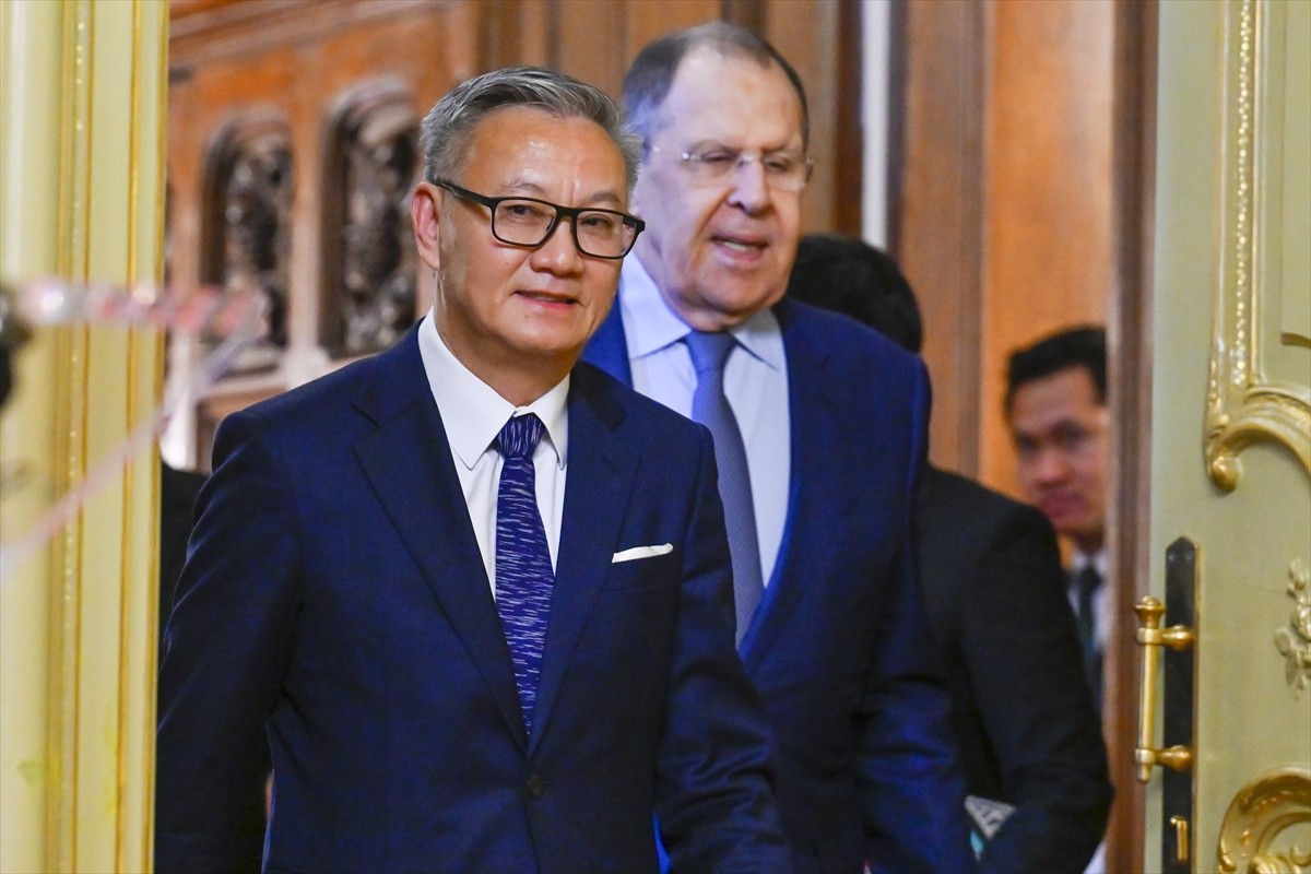 Rusya Dışişleri Bakanı Sergey Lavrov, Rusya'yı ziyaret eden Laos Dışişleri Bakanı Thongsavanh...