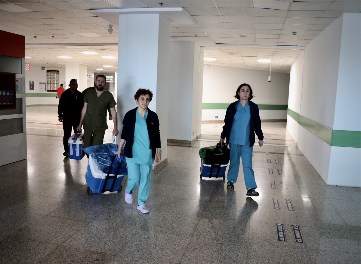 Samsun'da tedavi gördüğü hastanede beyin ölümü gerçekleşen 61 yaşındaki kadının bağışlanan...