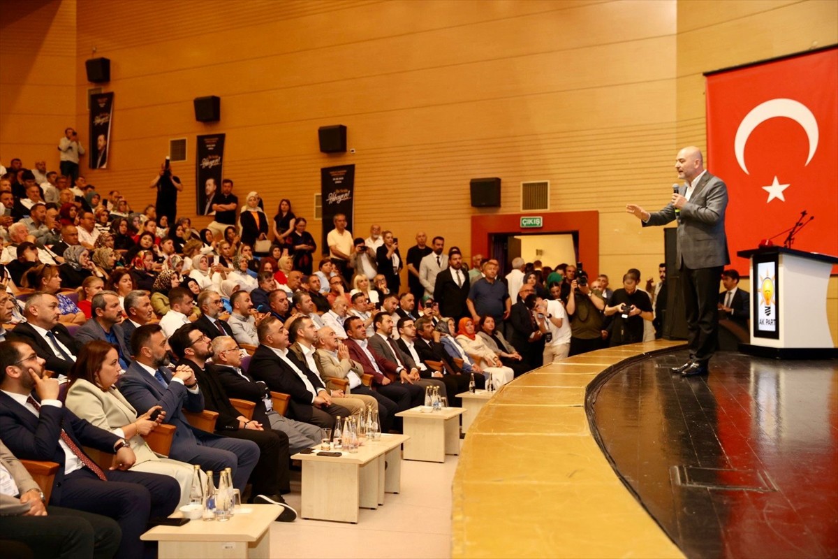 TBMM İçişleri Komisyonu Başkanı Süleyman Soylu, Ordu Kültür ve Sanat Merkezi'nde düzenlenen...