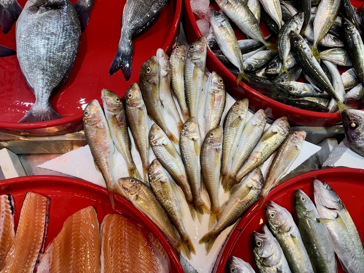 Trabzon'da balıkçı tezgahlarında yaşanan bolluk esnafın yüzünü güldürdü.