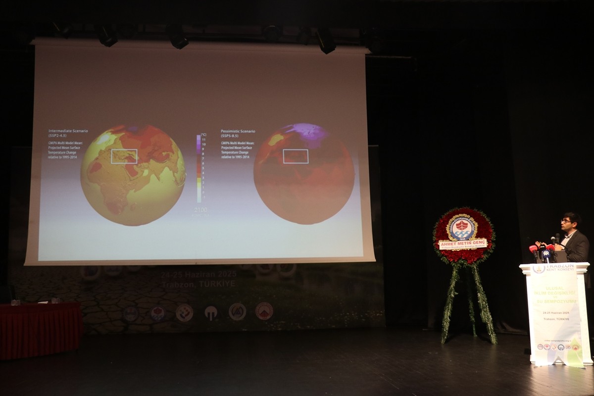 Trabzon'da düzenlenen "Ulusal İklim Değişikliği ve Su Sempozyumu" başladı.
