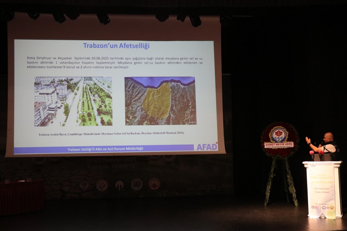 Trabzon'da düzenlenen "Ulusal İklim Değişikliği ve Su Sempozyumu" başladı.