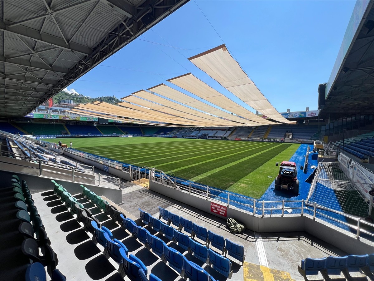 Trendyol Süper Lig ekiplerinden Çaykur Rizespor'un iç saha maçlarını oynadığı Çaykur Didi...