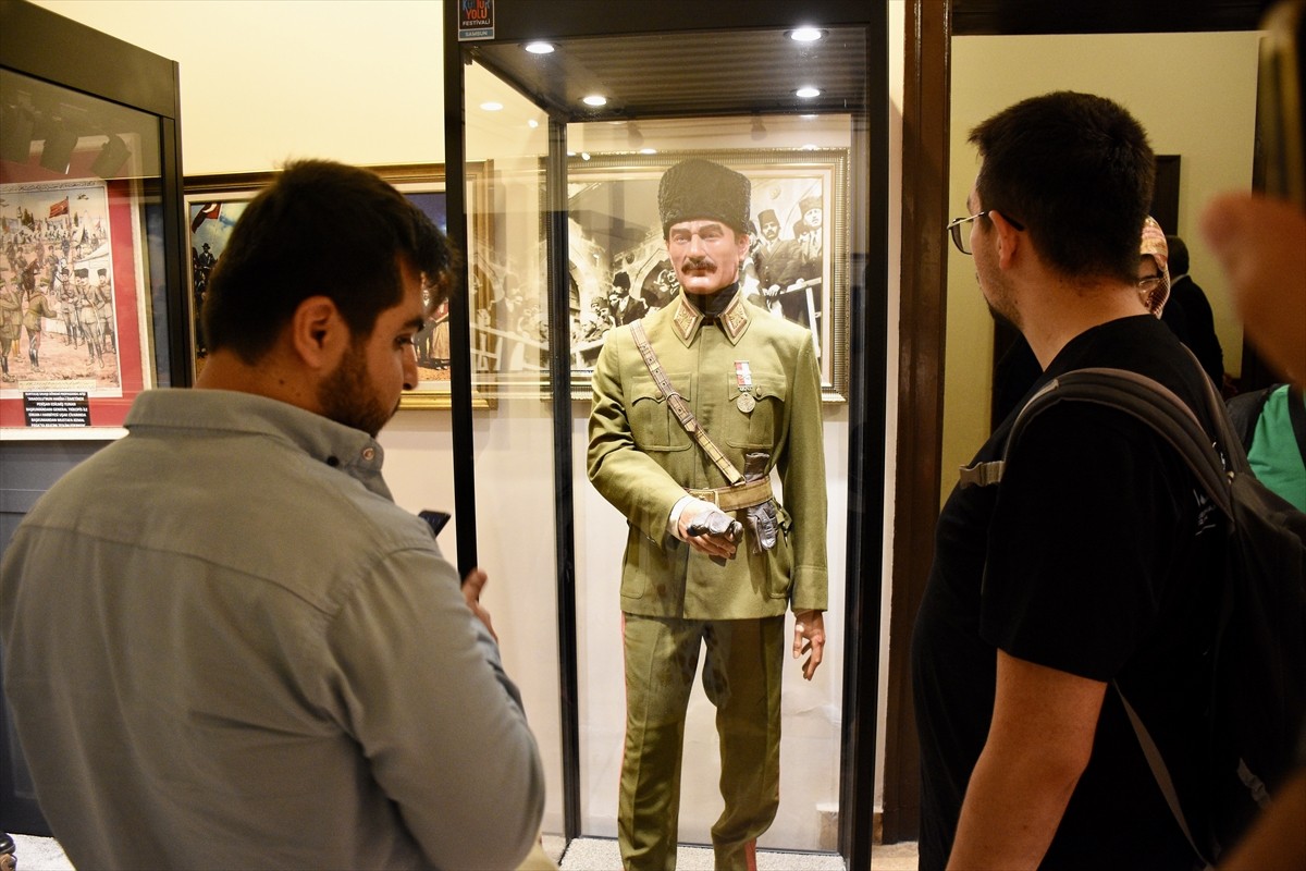 Türkiye Kültür Yolu Festivali'nin dördüncü durağı olan Samsun'da açılan "Milli Mücadele...