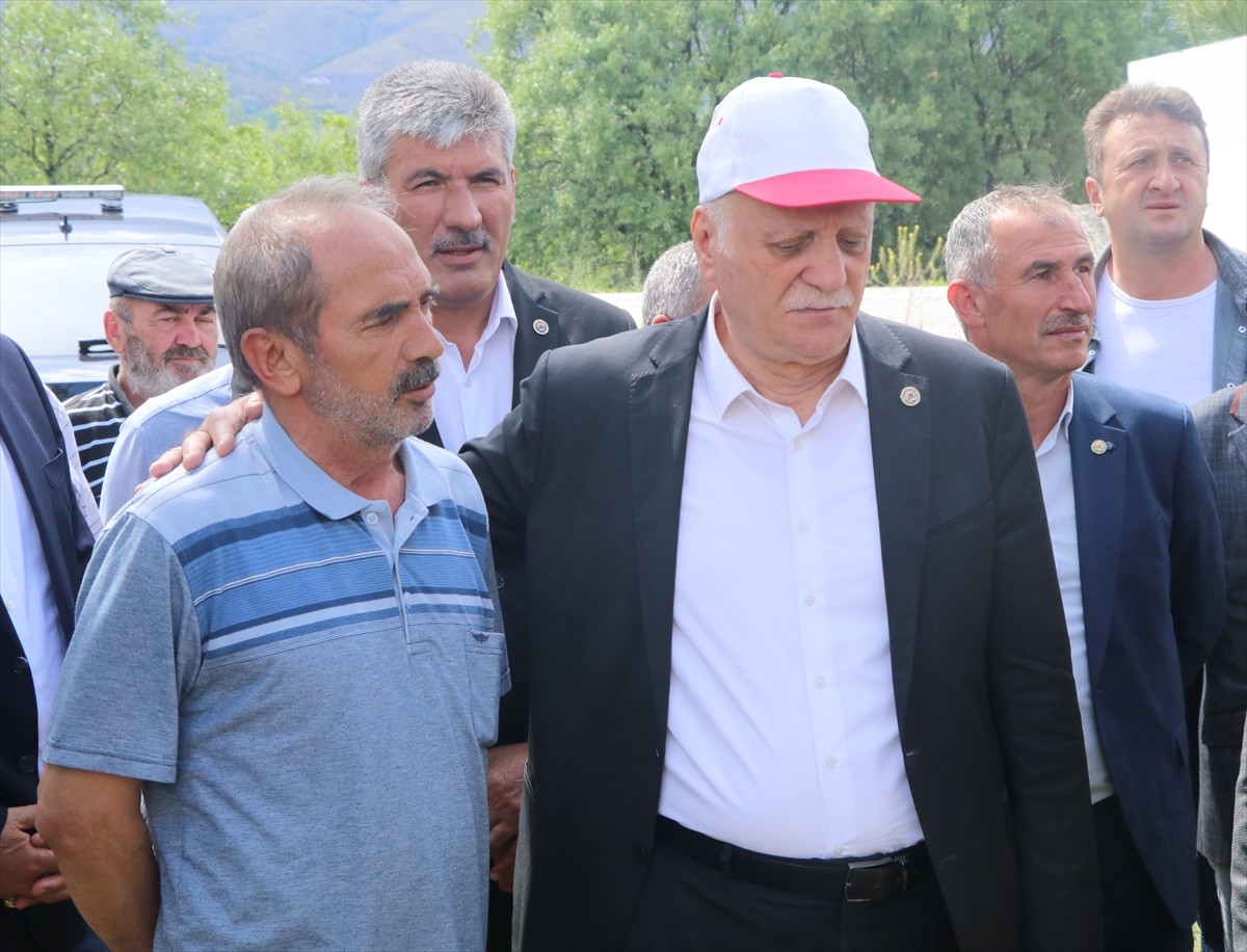 Türkiye Ziraat Odaları Birliği (TZOB) Genel Başkanı Şemsi Bayraktar, Çankırı merkeze bağlı Germece...