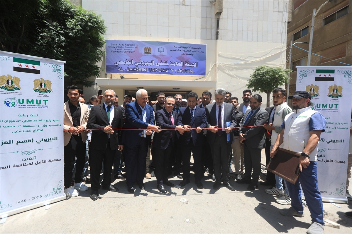 Umut Kanserle Mücadele Derneği, Suriye Sağlık Bakanlığı işbirliğiyle başkent Şam’daki Beyruni...