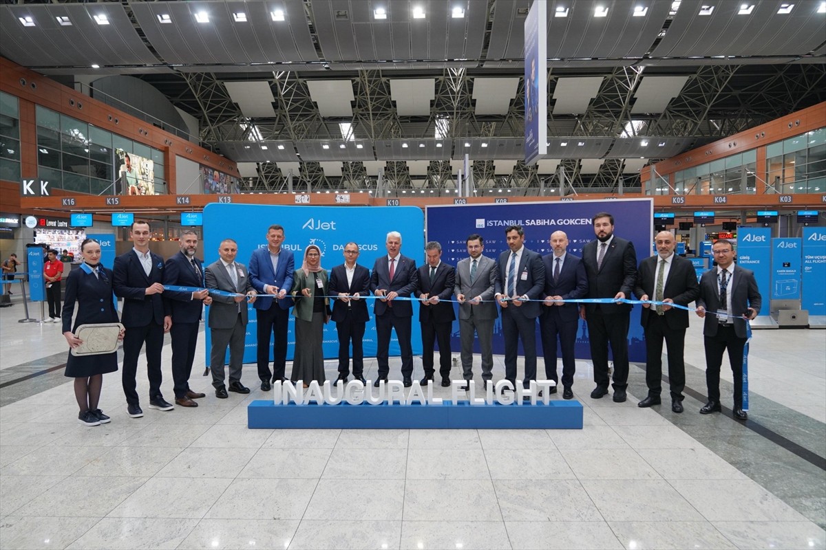 AJet, Suriye'nin Şam kentine ilk uçuşunu gerçekleştirdi. İstanbul Sabiha Gökçen Uluslararası...