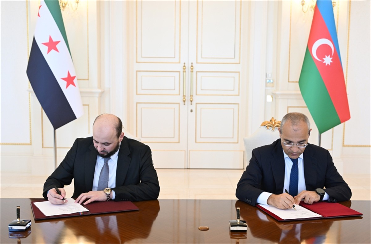 Azerbaycan Devlet Petrol Şirketi (SOCAR) ile Suriye hükümeti arasında mutabakat zaptı imzalandı....