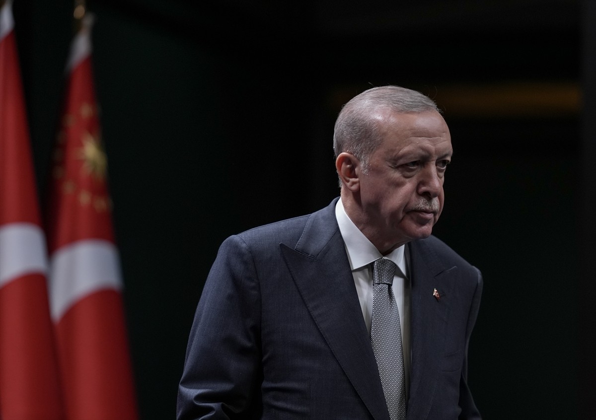 Cumhurbaşkanı Recep Tayyip Erdoğan, Cumhurbaşkanlığı Külliyesi'nde gerçekleştirilen Kabine...