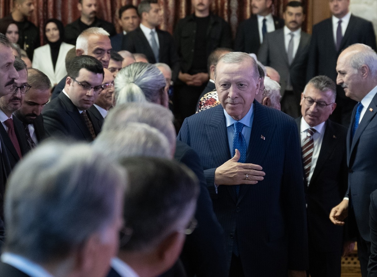 Cumhurbaşkanı Recep Tayyip Erdoğan, TBMM'de düzenlenen 15 Temmuz Demokrasi ve Milli Birlik Günü...