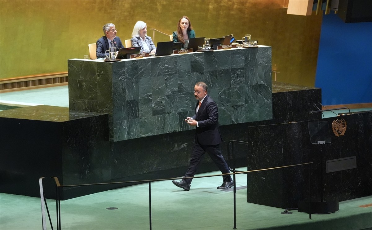 Dışişleri Bakan Yardımcısı Nuh Yılmaz, Birleşmiş Milletler (BM) Genel Merkezi'nde düzenlenen...