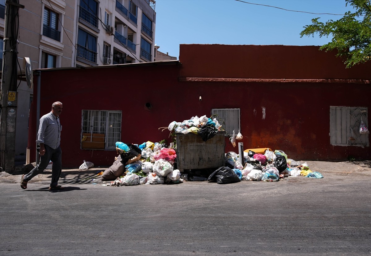 İzmir'in Konak ilçesinde biriken çöp yığınları ve kötü koku vatandaşların tepkisini çekiyor....