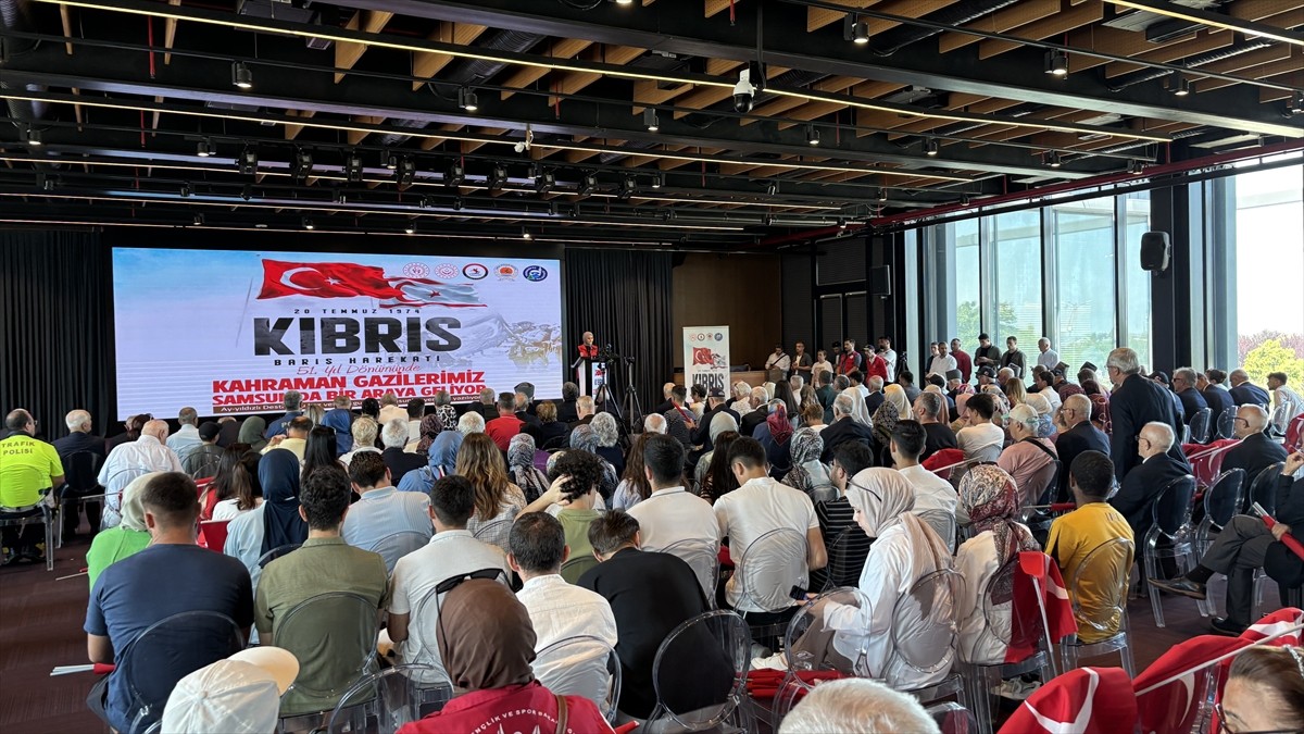 Kıbrıs Barış Harekatı'nın 51. yıl dönümü dolayısıyla Samsun Büyükşehir Belediyesi Çok Amaçlı Salon...