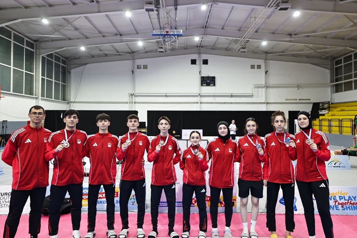 Kuzey Makedonya'nın başkenti Üsküp'te düzenlenen 18. Avrupa Gençlik Olimpik Yaz Festivali'nde...