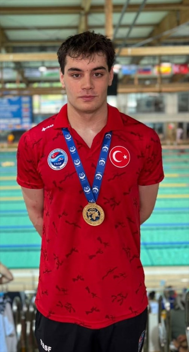 Milli sporcu Kaan Efe Kaya, Polonya'da devam eden 2025 CMAS Paletli Yüzme Havuz Avrupa...