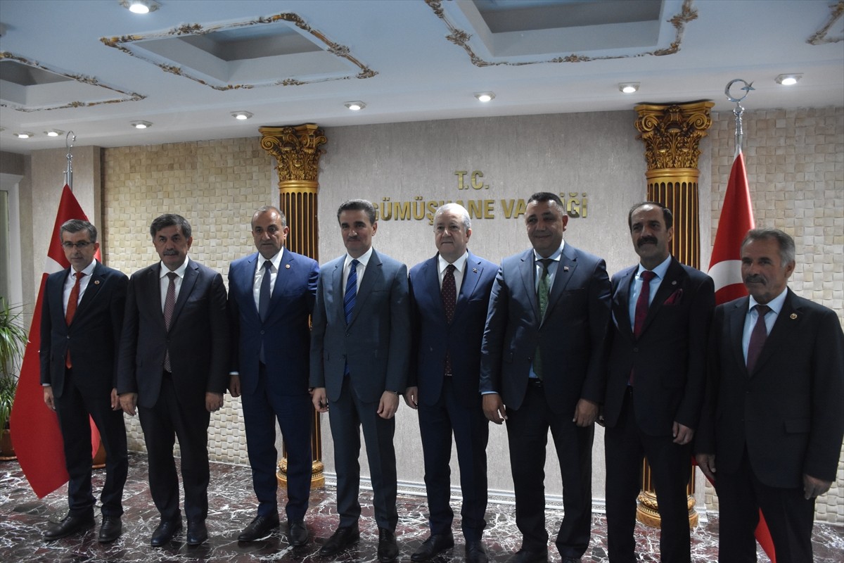 Milliyetçi Hareket Partisi (MHP) Genel Başkan Yardımcısı Sadir Durmaz, Gümüşhane Valisi Aydın...