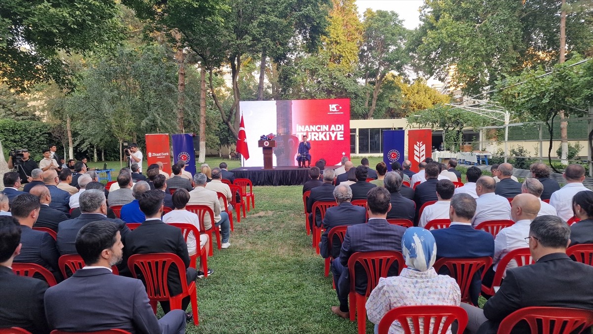 Özbekistan'ın başkenti Taşkent'te, 15 Temmuz Demokrasi ve Milli Birlik Günü dolayısıyla anma...