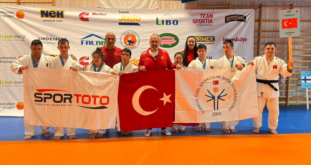 Özel Sporcular Down Judo Milli Takımı, İsveç'te düzenlenen SU-DS Down Sendromlular Avrupa Judo...