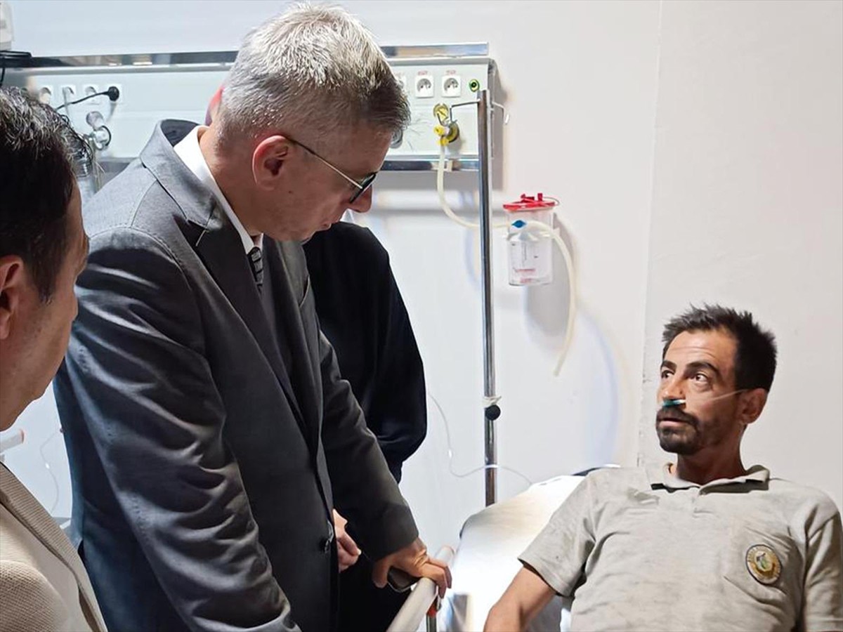 Sağlık Bakanı Kemal Memişoğlu, Eskişehir'in Seyitgazi ilçesindeki orman yangınına müdahale...