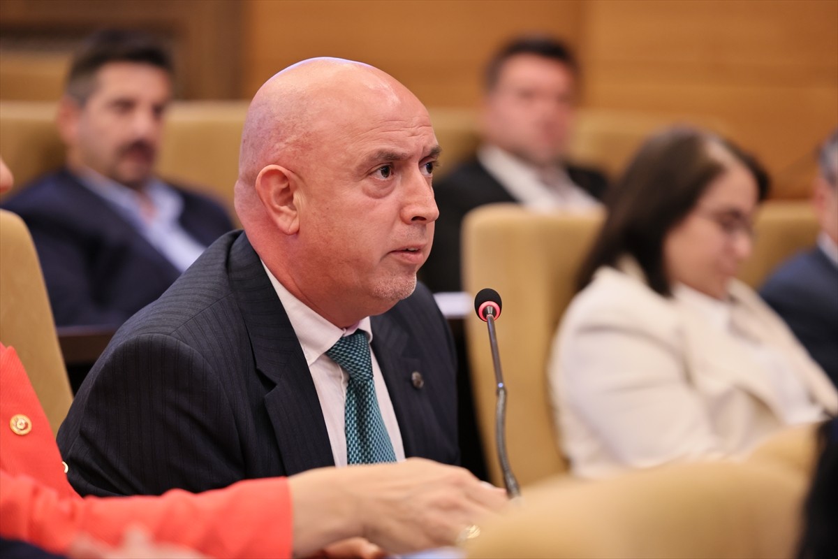 Silivri Belediye Meclisi MHP Grup Başkanvekili Sultan Aşkın, Silivri Belediye Meclisi toplantısına...