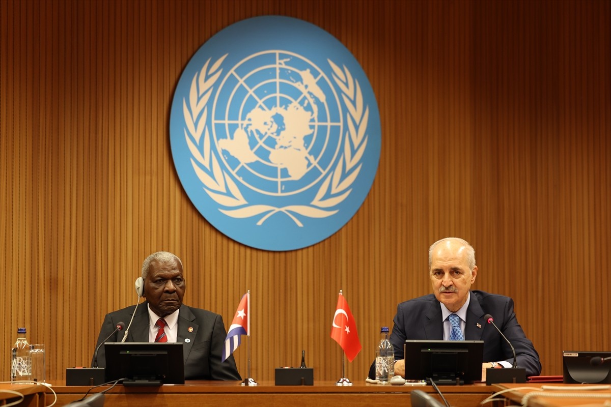 TBMM Başkanı Numan Kurtulmuş, Altıncı Dünya Parlamento Başkanları Konferansı için gittiği...