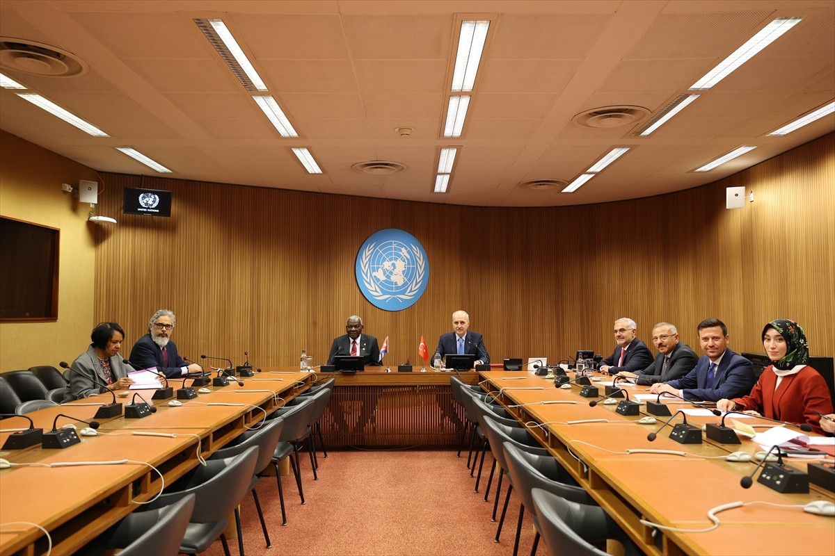 TBMM Başkanı Numan Kurtulmuş, Altıncı Dünya Parlamento Başkanları Konferansı için gittiği...