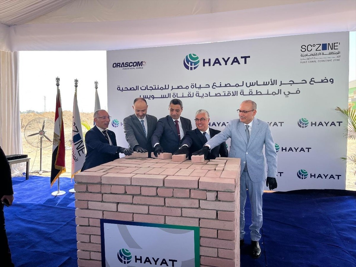 Türk şirketi Hayat Kimya, Mısır'ın Süveyş vilayetine bağlı Ain Sokhna bölgesindeki yerleşkesinde...