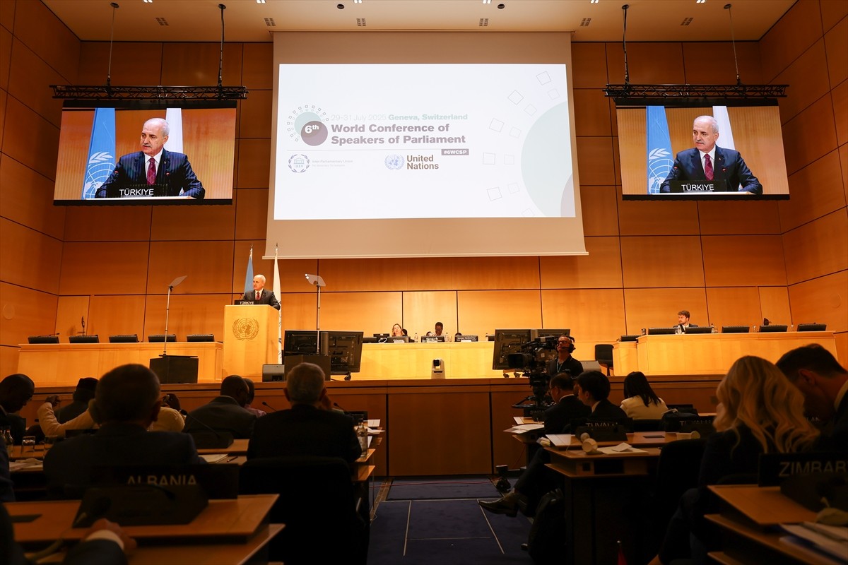 Türkiye Büyük Millet Meclisi (TBMM) Başkanı Numan Kurtulmuş, Parlamentolar Arası Birlik (PAB)...