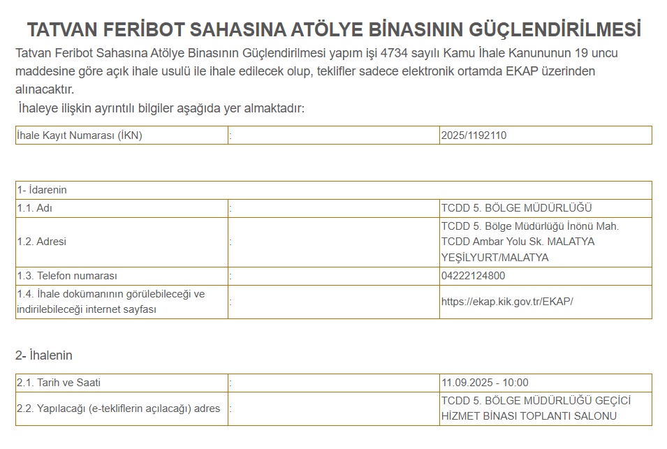 Bitlis'te İki Büyük Yatırım: DSİ Ahlat Sulaması ve TCDD Tatvan Atölye İhaleleri Başladı