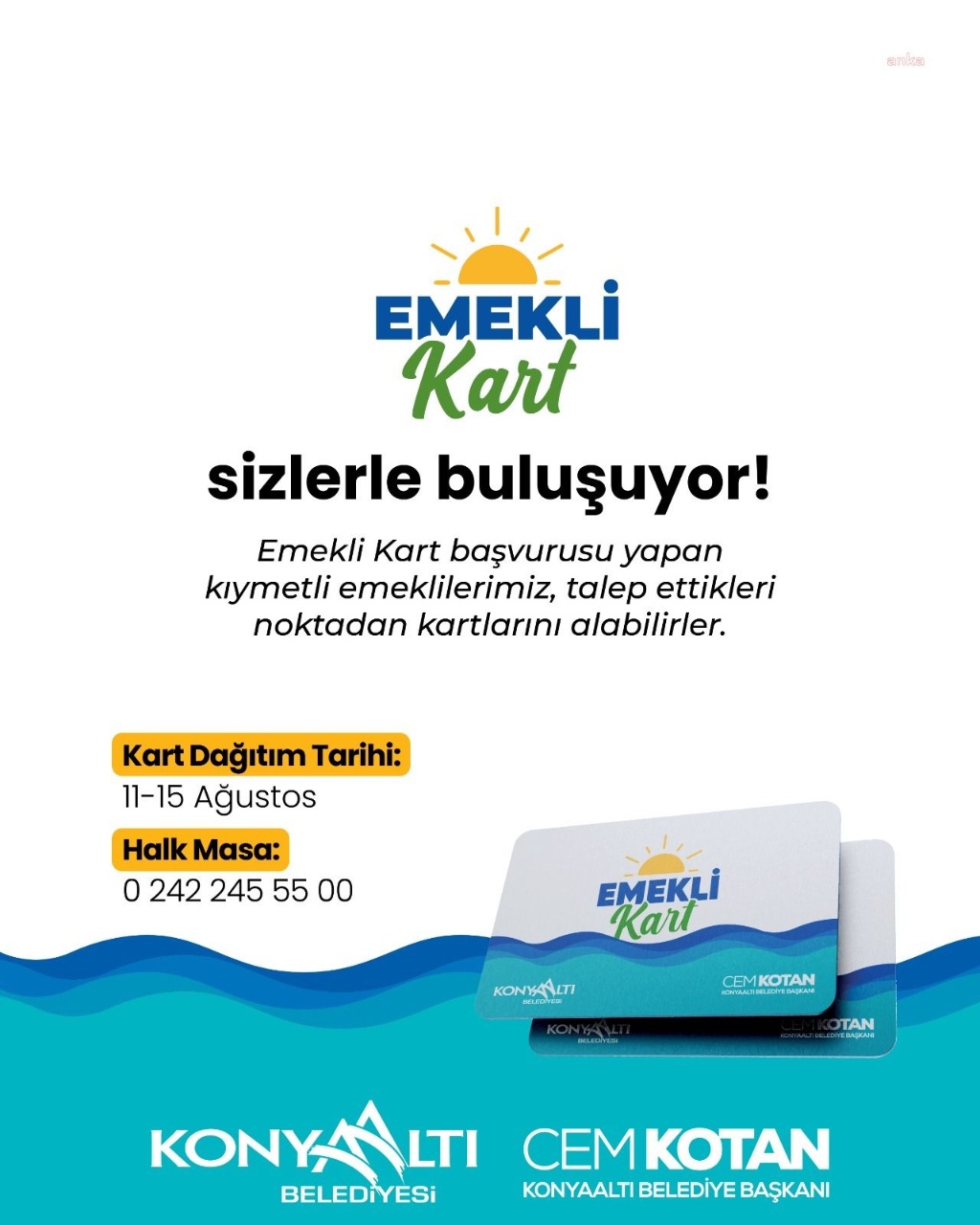 Emeklilere Özel İndirim Kartı 11-15 Ağustos'ta Dağıtılacak!